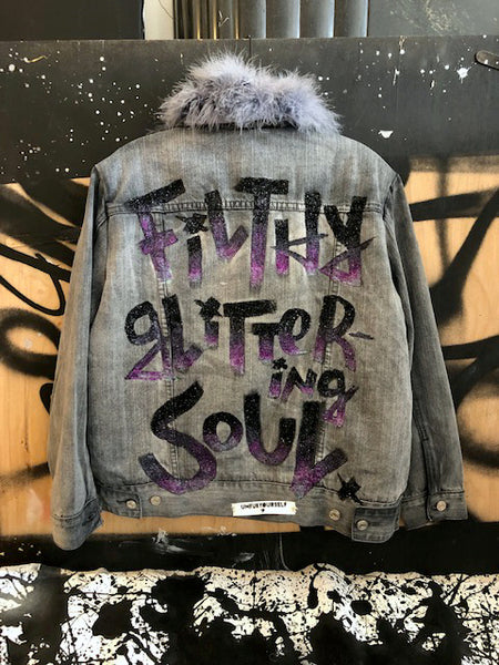 Filthy Glittering Soul Denim Jacket