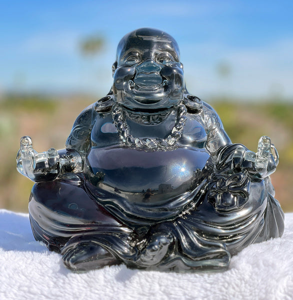 12" Gangsta Buddha Sculpture- Black