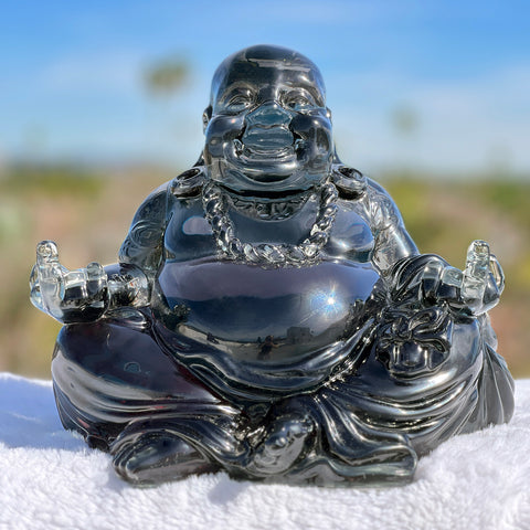 12" Gangsta Buddha Sculpture- Black