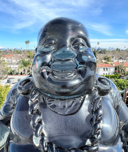 12" Gangsta Buddha Sculpture- Black