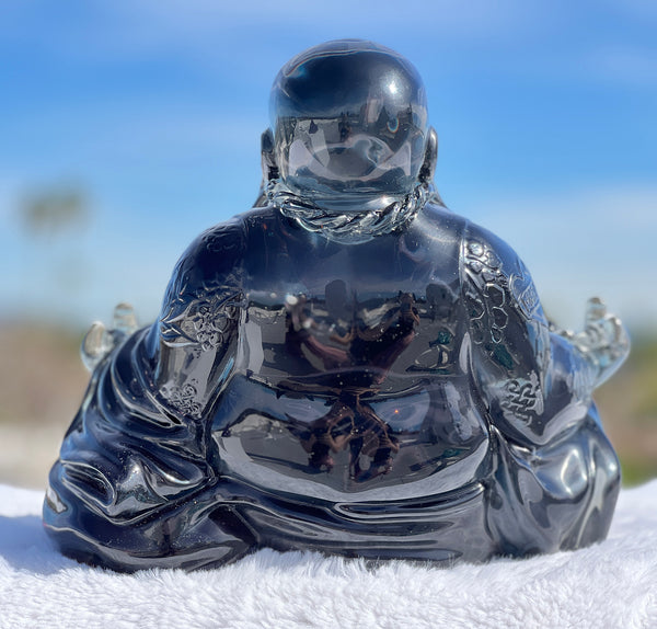 12" Gangsta Buddha Sculpture- Black