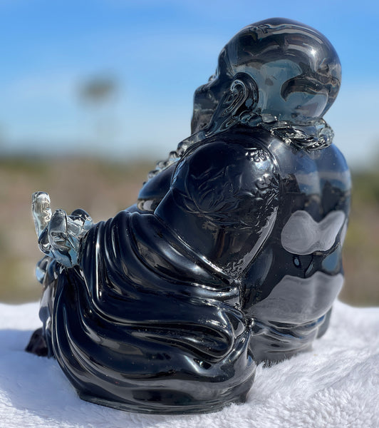 12" Gangsta Buddha Sculpture- Black
