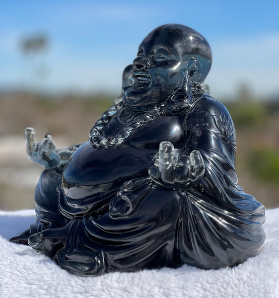 12" Gangsta Buddha Sculpture- Black