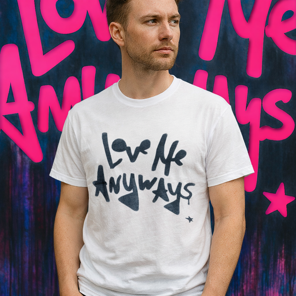 Love Me Anyways Unisex Handpainted Spray Tee