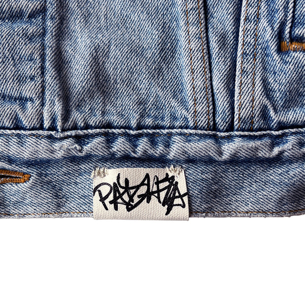Filthy Glittering Soul Denim Jacket- Black Indigo