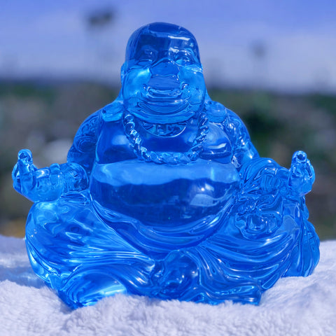 12" Gangsta Buddha Sculpture- Blue