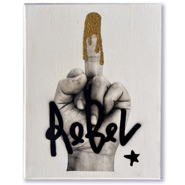 Glitter Finger : 11x14:  Created to Order