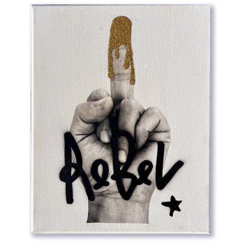 Glitter Finger : 11x14:  Created to Order