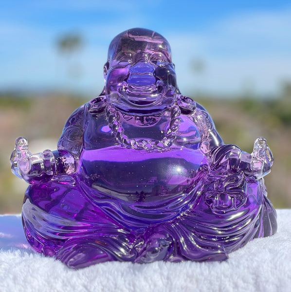 12" Gangsta Buddha Sculpture- Purple