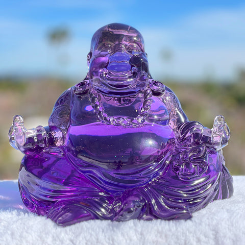 12" Gangsta Buddha Sculpture- Purple