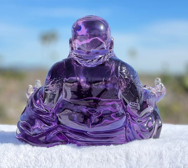 12" Gangsta Buddha Sculpture- Purple