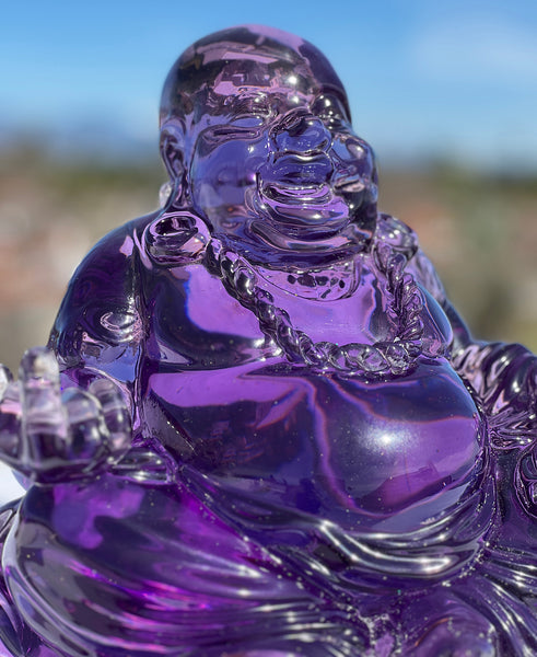 12" Gangsta Buddha Sculpture- Purple