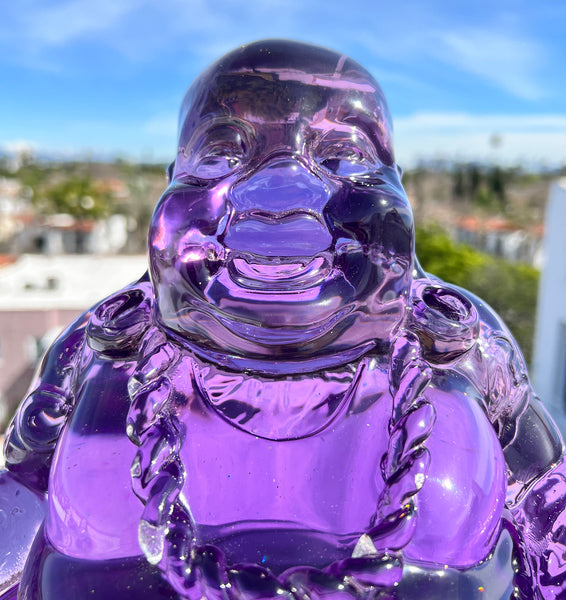 12" Gangsta Buddha Sculpture- Purple