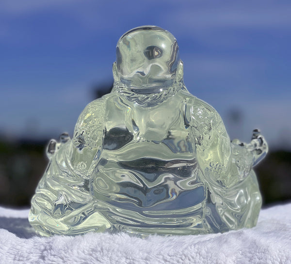 12" Gangsta Buddha Sculpture- Clear