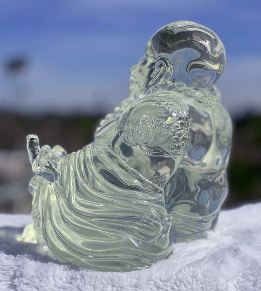 12" Gangsta Buddha Sculpture- Clear