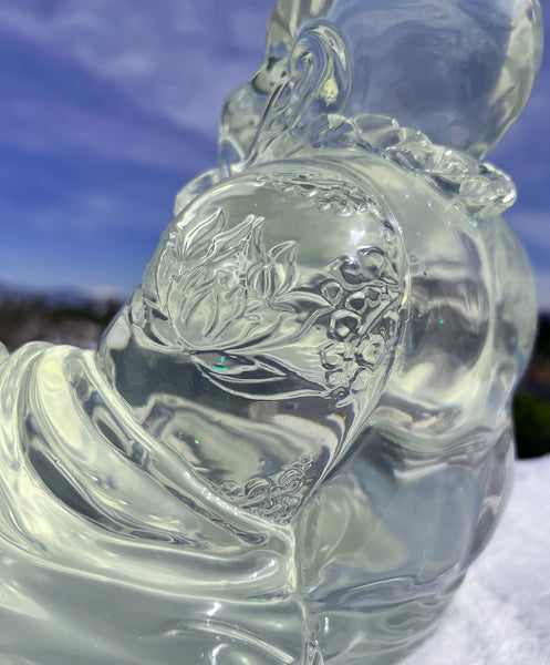 12" Gangsta Buddha Sculpture- Clear