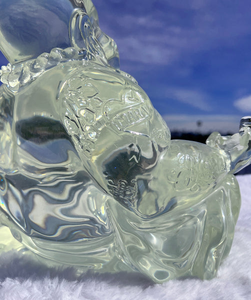 12" Gangsta Buddha Sculpture- Clear