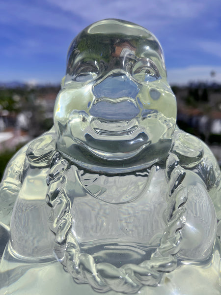 12" Gangsta Buddha Sculpture- Clear