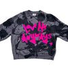 Love Me Anyways Unisex Handpainted Splat Sweatshirt