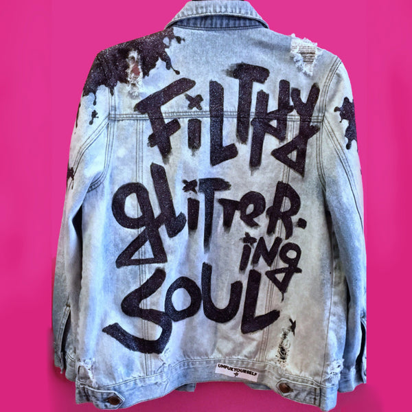 Filthy Glittering Soul Denim Jacket